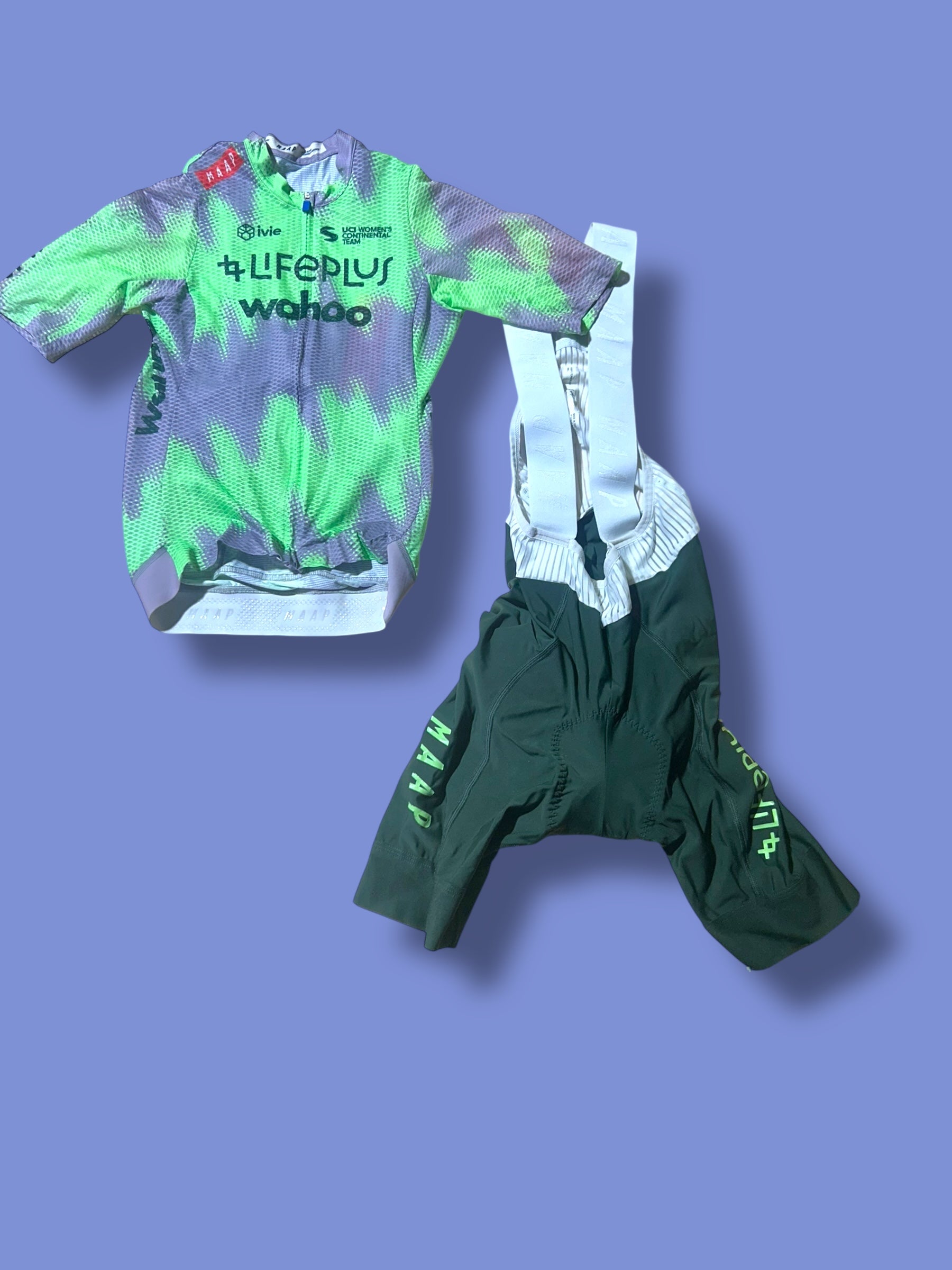 Women's Aero Summer Jersey, Bib Shorts  and Socks Bundle   | Lifeplus Wahoo  | MAAP  | Pro Cycling Kit