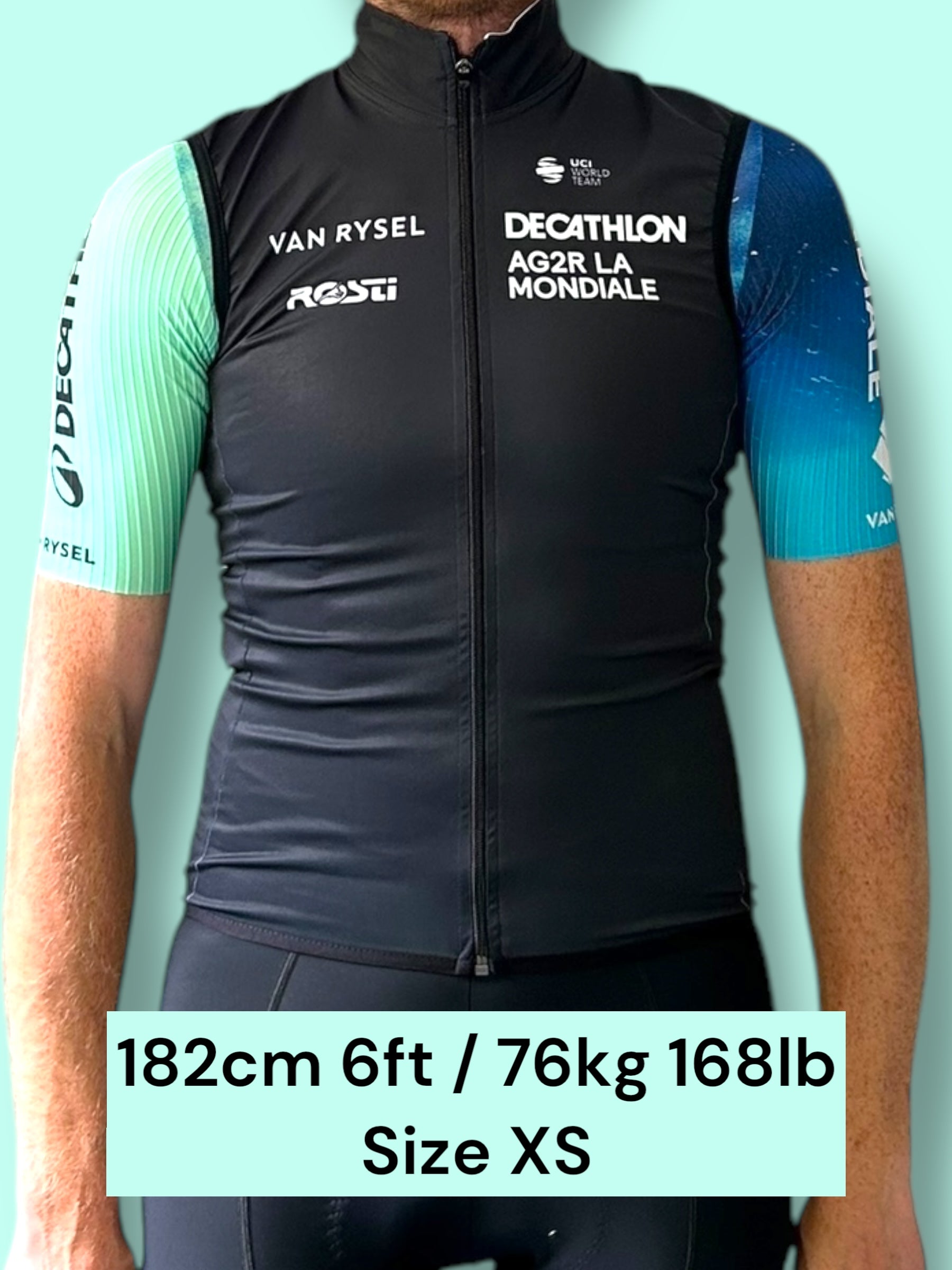 Gilet Vest Waterproof Rain Thermal Winter Racing   | Decathlon AG2R La Mondiale  | Rosti | Pro Cycling Kit