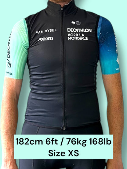 Gilet Vest Waterproof Rain Thermal Winter Racing   | Decathlon AG2R La Mondiale  | Rosti | Pro Cycling Kit
