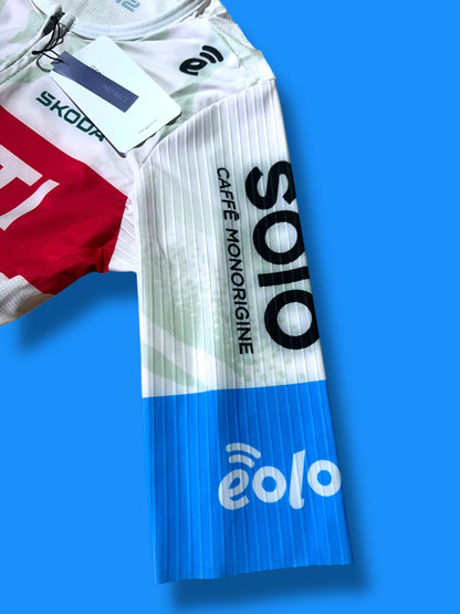 Race Suit Aerosuit Skinsuit + Pockets|Polti Kometa G-Sport| Pro Cycling Kit