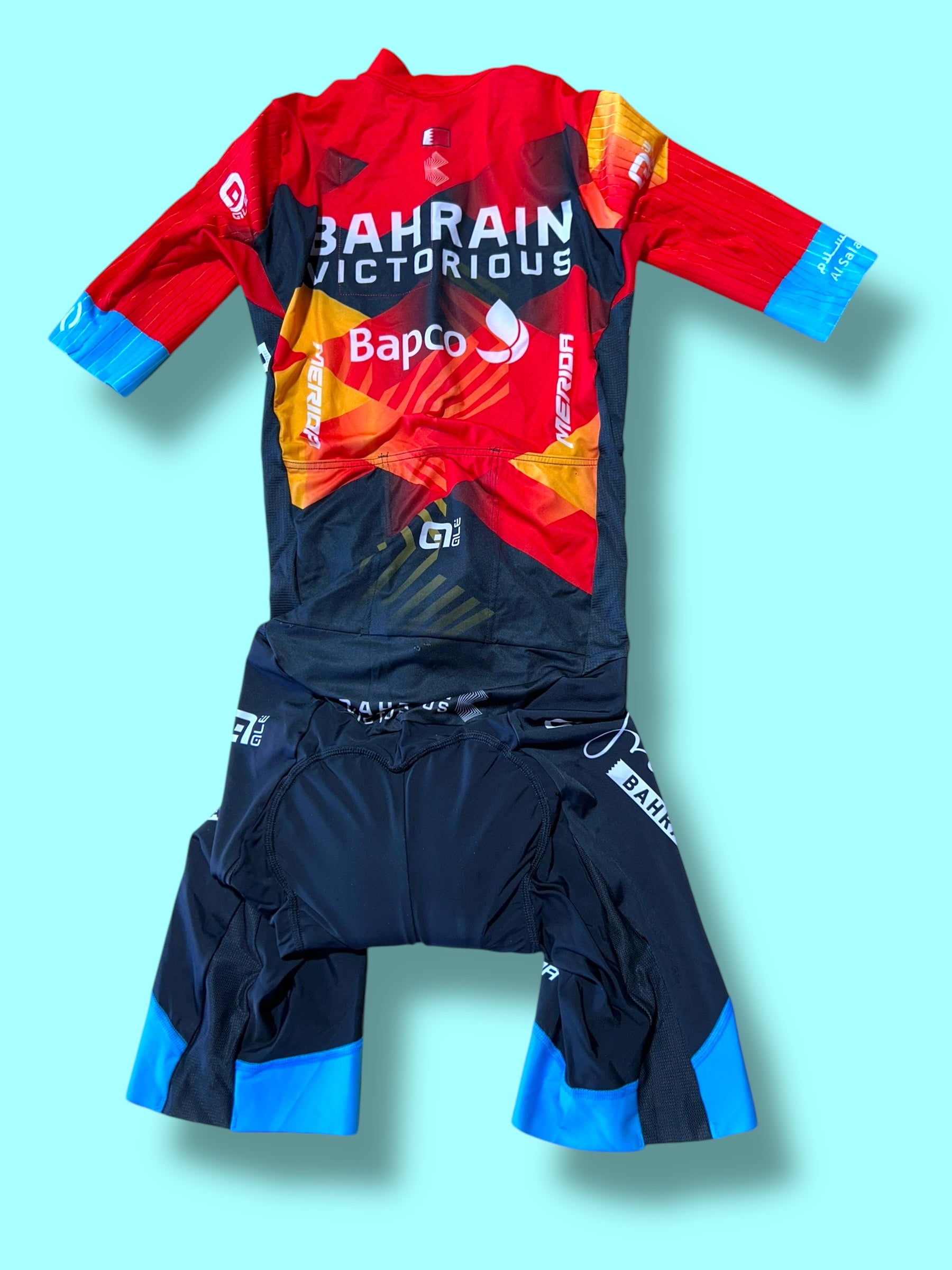 Aerosuit  Road Racing Triathlon Roadsuit| Ale |Bahrain Victorious| Pro Cycling Kit