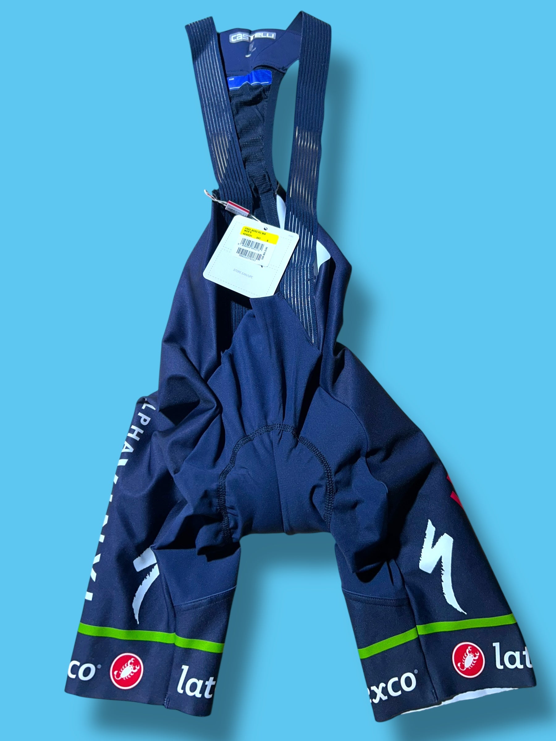 Aero RC Bib Shorts Bibs Tour de France Green Jersey  | Castelli |  Soudal Quick-Step| Pro Cycling Kit