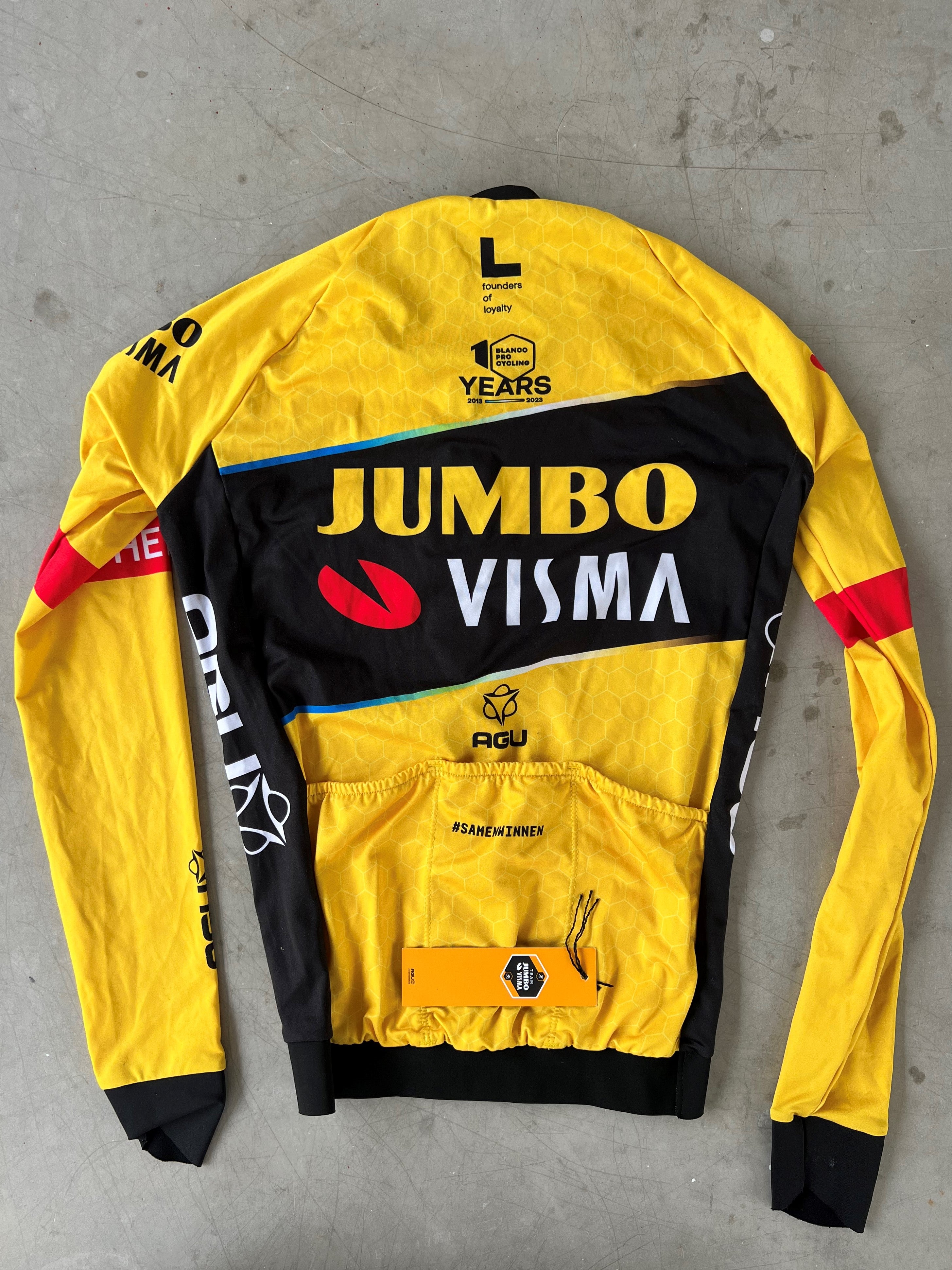 Jumbo Visma | Agu Winter Bundle - Long Sleeve Jersey and Padded Tights | XS | Rider-Issued Pro Team Kit