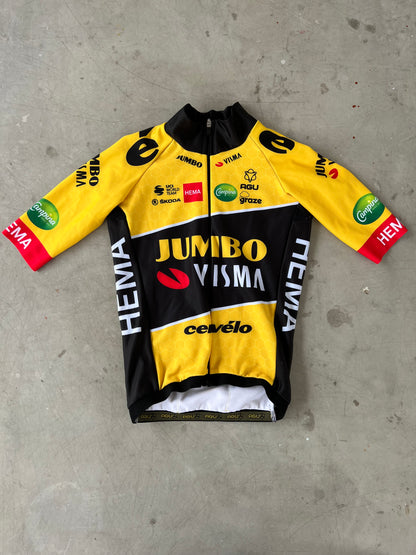 Jumbo Visma | Agu Bundle - Short Sleeve Thermal Jersey and Bibs | XS | Rider-Issued Pro Team Kit
