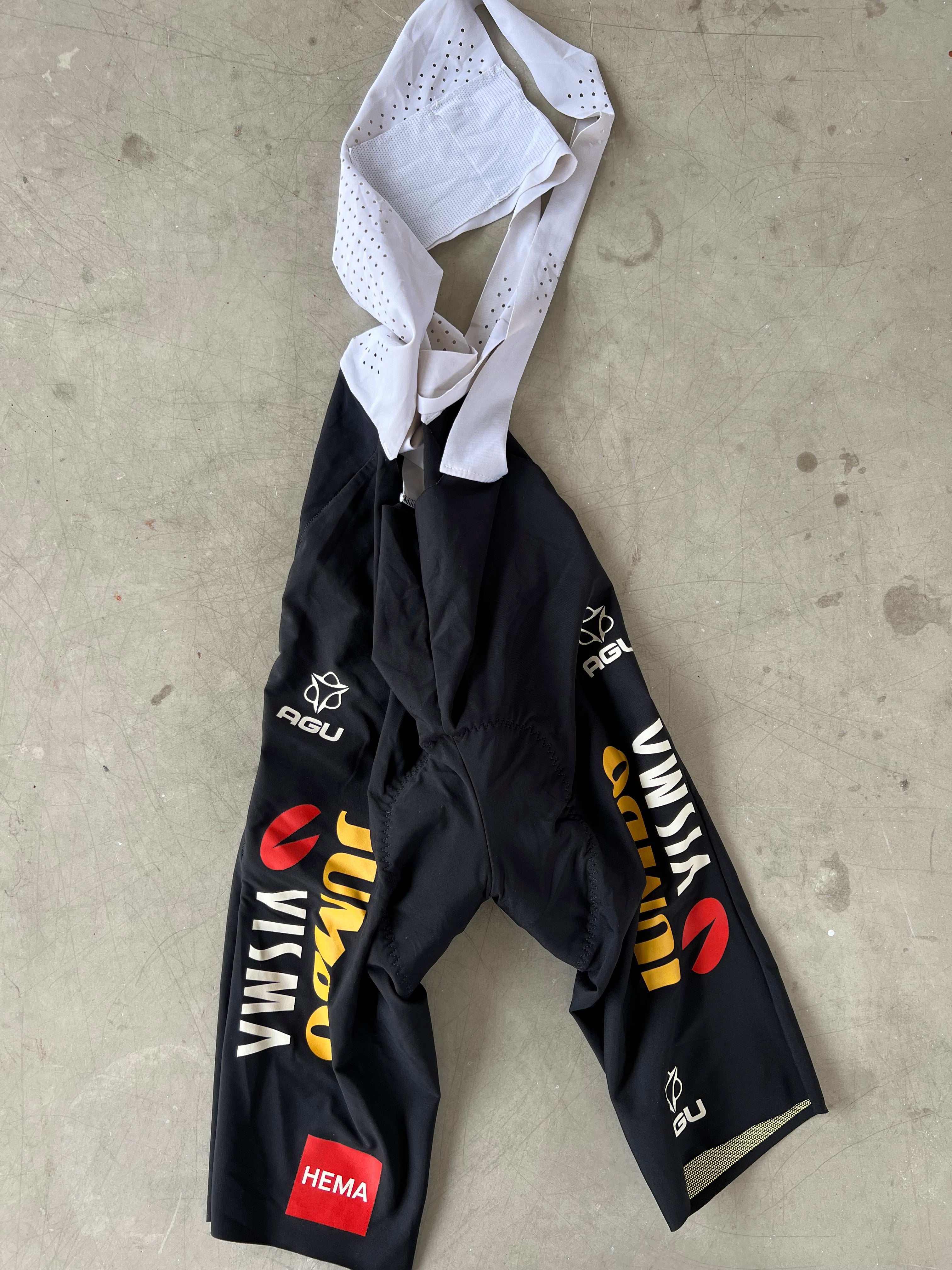 Jumbo Visma | Agu Bundle - Long Sleeve Jersey, Bib Shorts, Vest & Gloves | XS | Rider-Issued Pro Team Kit