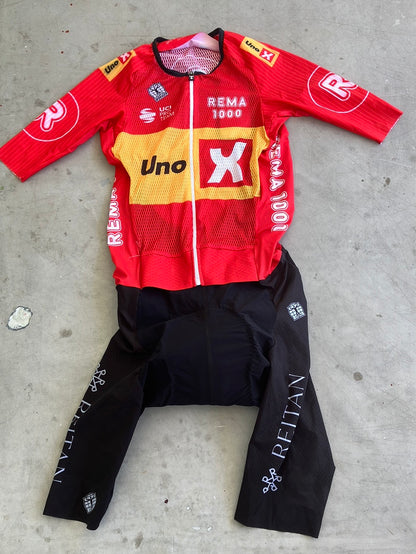 Uno-X | Bioracer Short Sleeve Aero Summer Road Suit | S | Pro-Issued Team Kit