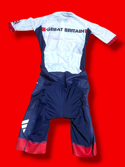 Racesuit Skinsuit Pockets |Team Great Britain GB |Addidas  Pro Cycling Kit
