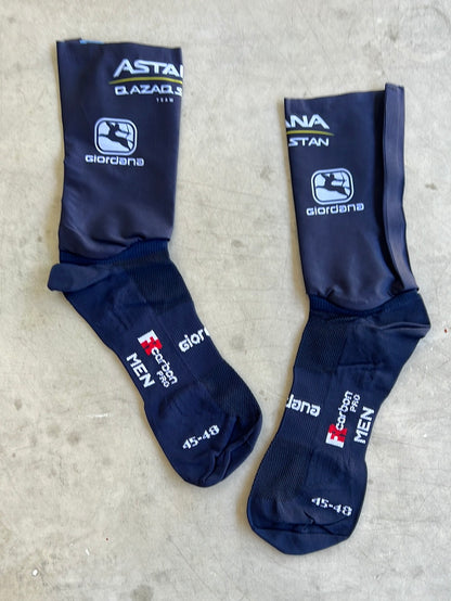 Aero Socks | Giordana | Astana Qazaqstan | Pro-Issued Cycling Kit