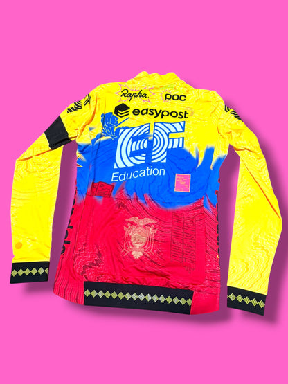 National Champion Long Sleeve Jersey Richard Carapaz Pro Team Midweight | EF Education First | Rapha Men's Pro Kit