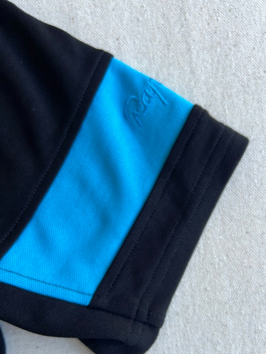 Casual T-Shirt with Zipped Collar Short Sleeve | Rapha | Team Sky | Pro Cycling Kit