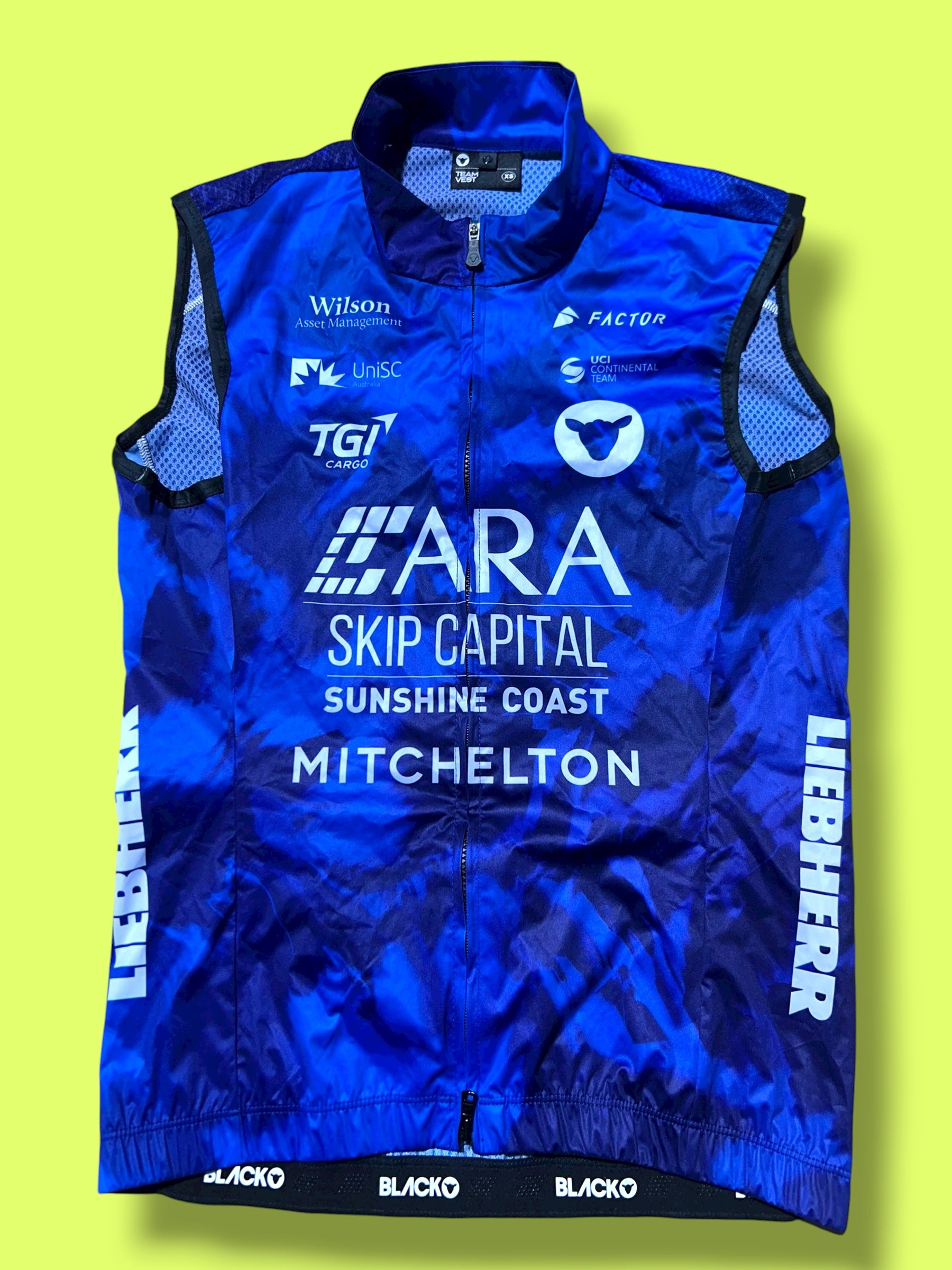 Wind Vest Packable - Pro Rider Issued |Black Sheep |ARA Skip Capital |Cycling