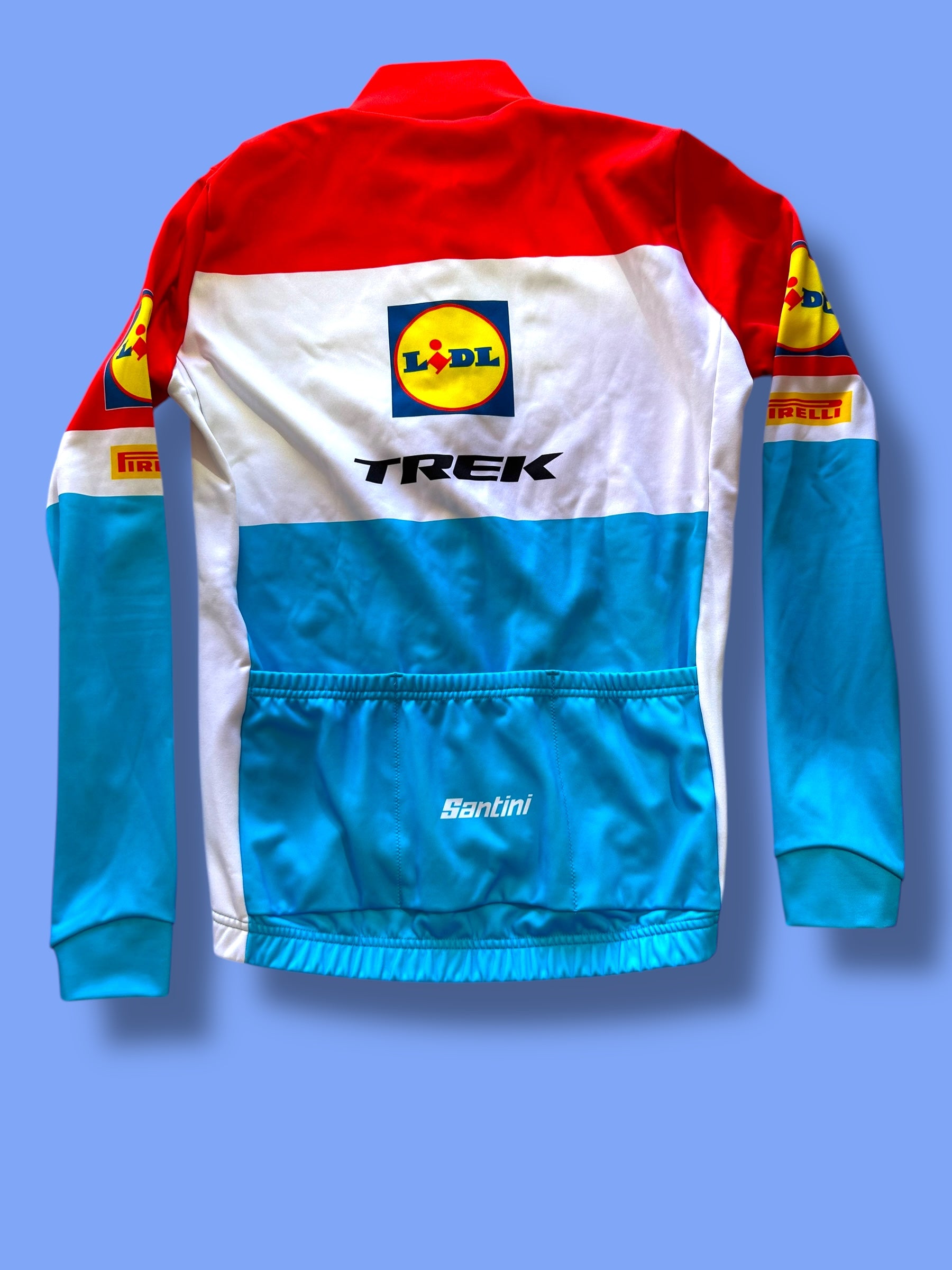 Thermal Long Sleeve Jersey Winter Luxembourg Champion | Santini | Lidl Trek | Pro Cycling Kit