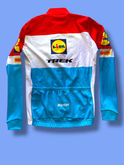 Thermal Long Sleeve Jersey Winter Luxembourg Champion | Santini | Lidl Trek | Pro Cycling Kit