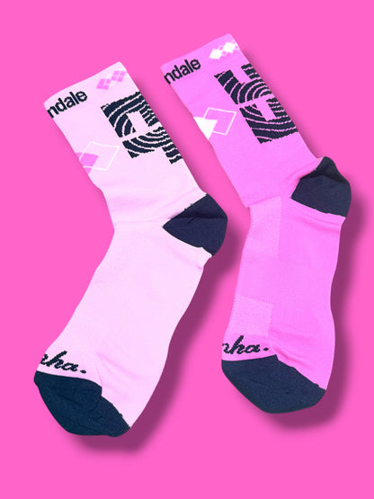 EF 2023 Pro Team Race Socks Asymmetric Design | EF Education First | Rapha Men's Pro Kit