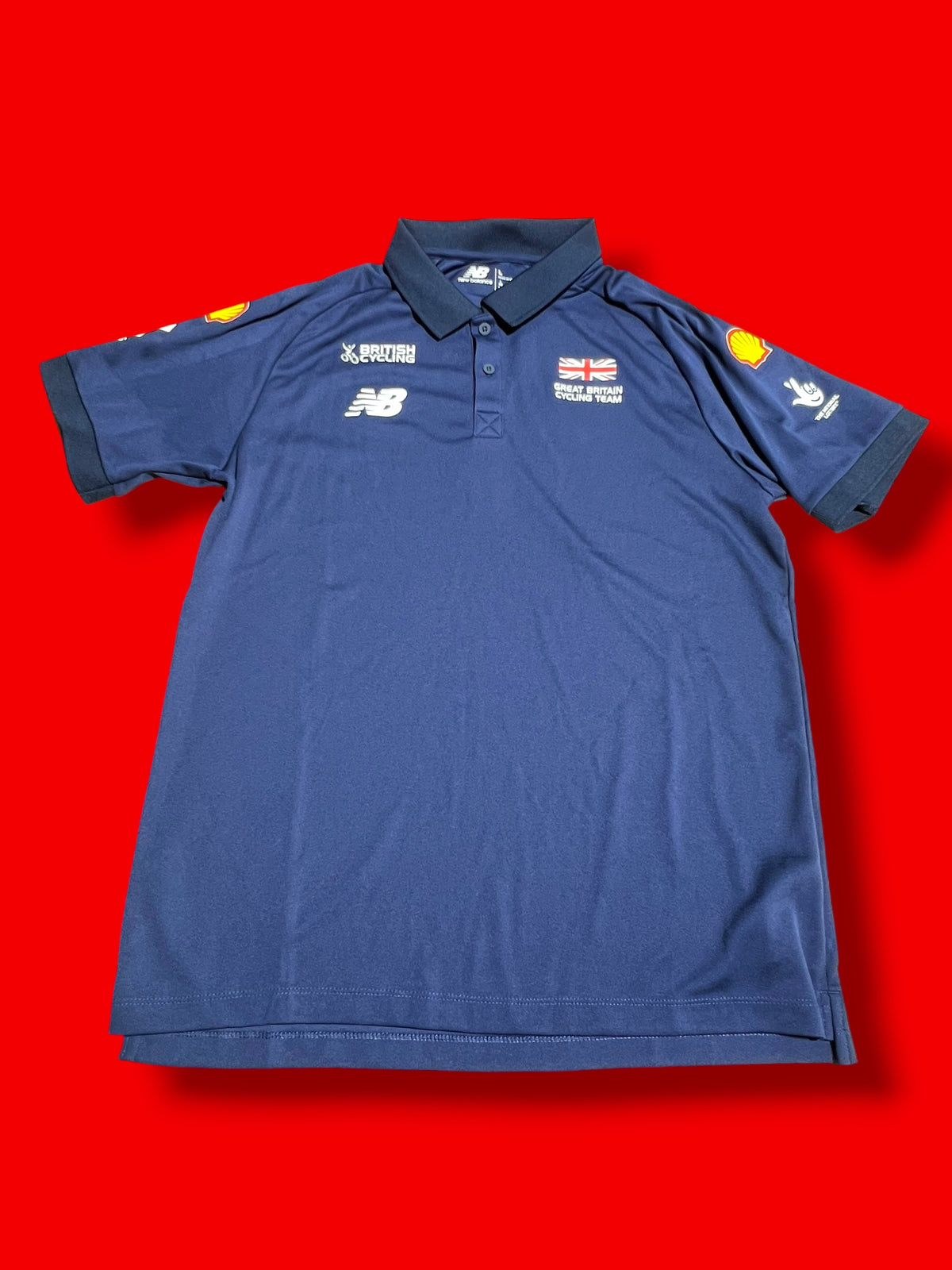 Tesm Rider Issued Polo Shirts |Team Great Britain GB |Addidas  Pro Cycling Kit