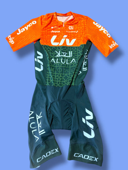 Aerosuit Road Racing Triathlon Roadsuit Womens| Ale |  Jayco Alula| Pro Cycling Kit