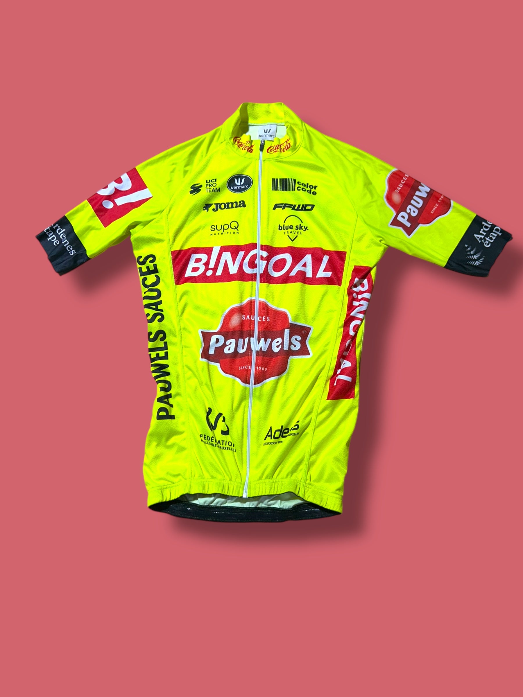 Aero Jersey Team Rider Issued| Bingoal Vermarc| Pro Cycling Kit