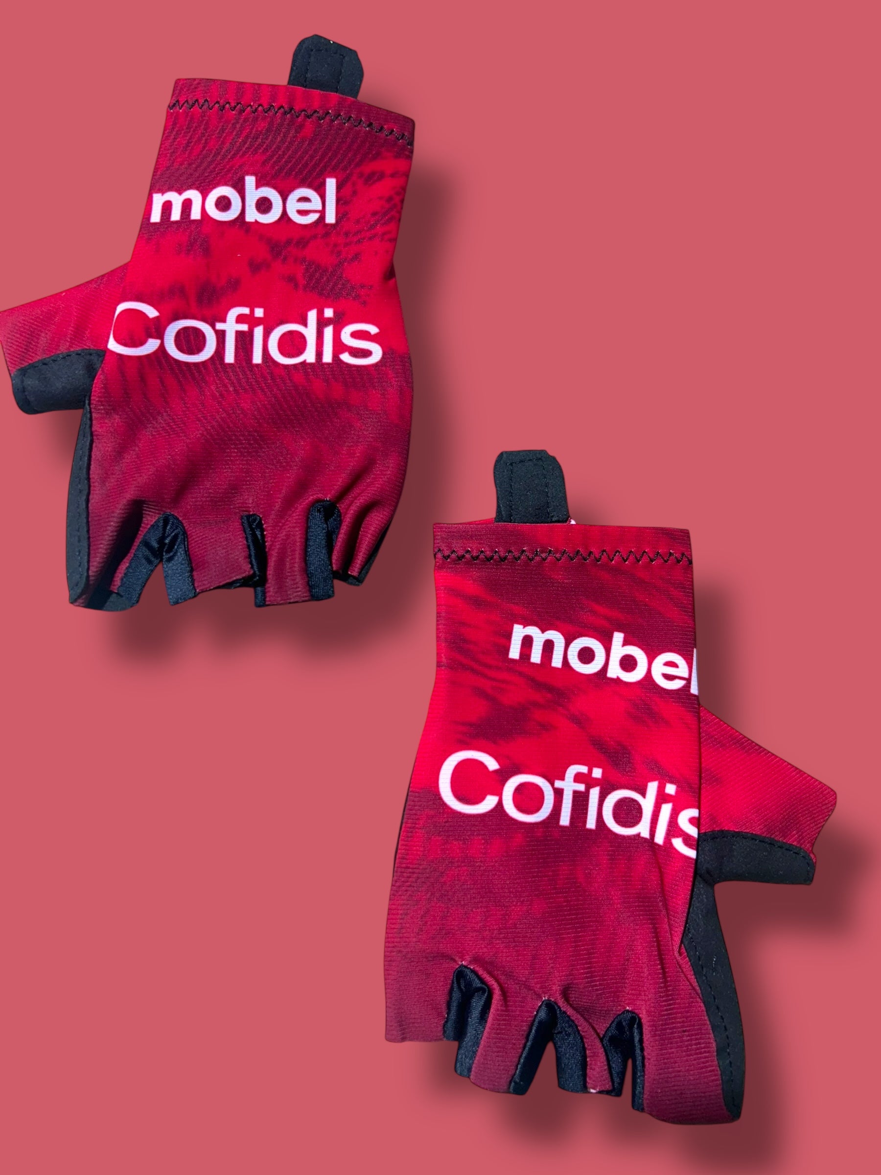 Padded Gloves Mitts Race Rider Issued| Mobel |  Cofidis| Pro Cycling Kit