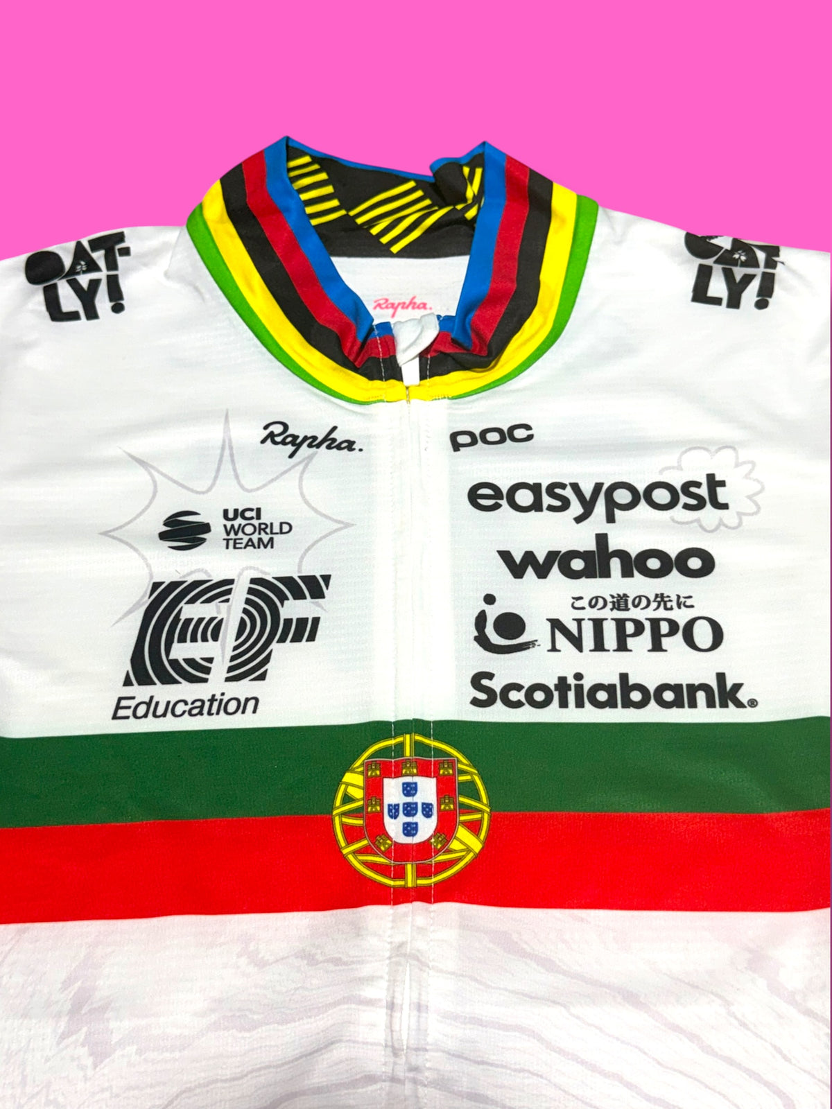National Champion Jersey Rui Costa Portuguese Team Midweight | EF Education First | Rapha Men's Pro Kit