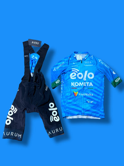 Aero Jersey and Bib Shorts Bundle|Eolo Kometa North Wave| Pro Cycling Kit