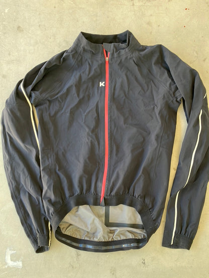 Katusha Rain Jacket Black M Pro-Issued Team Kit (clearance