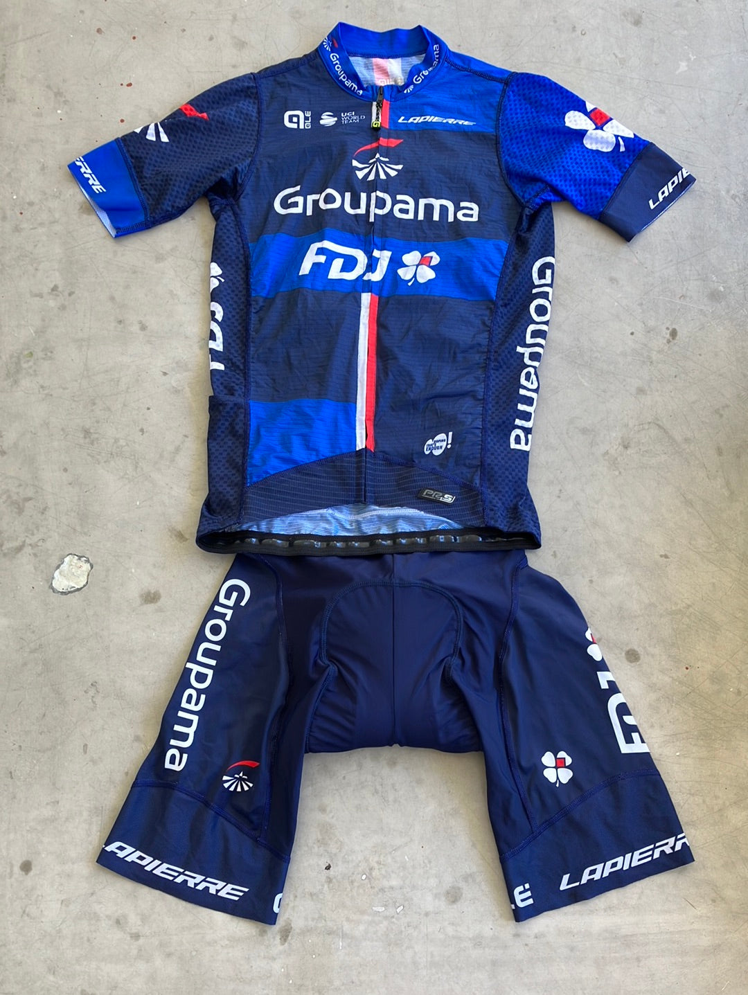 Jersey & Bib Shorts Bundle | Ale | Groupama Française des Jeux FDJ | Pro Team Cycling Kit