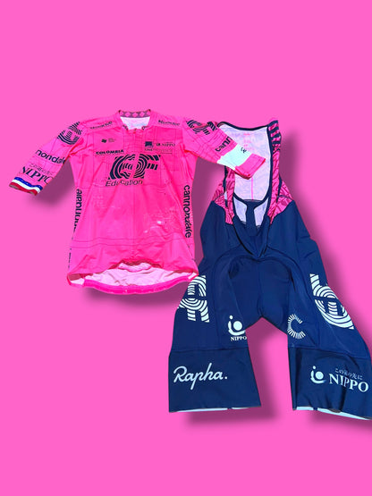 EF 2021 Pro Team Aero Jersey & Bib Shorts Bundle USA Champion | EF Education First | Rapha Men's Pro Kit