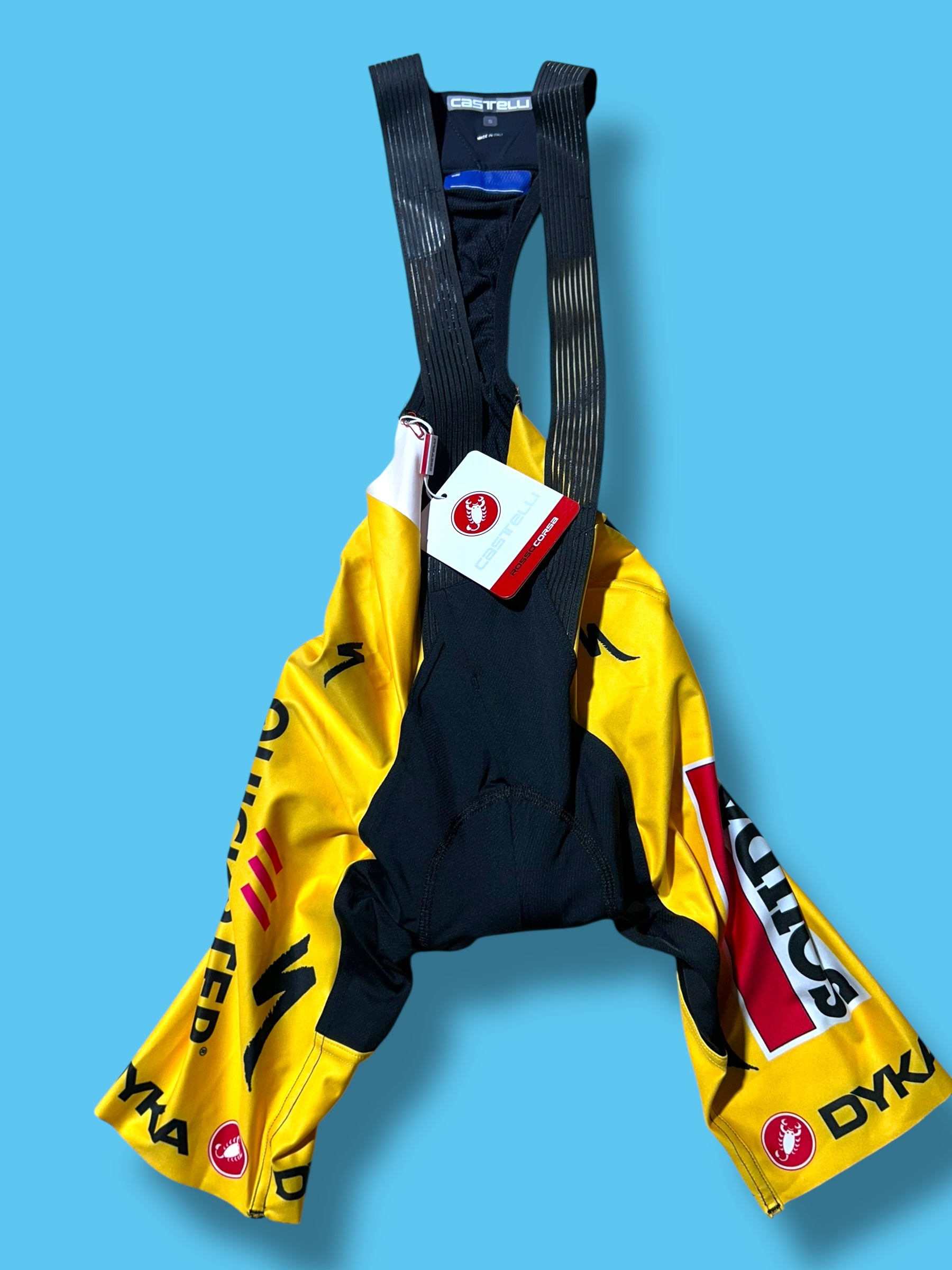 Aero RC Bib Shorts Bibs Tour de France yellow  | Castelli |  Soudal Quick-Step| Pro Cycling Kit
