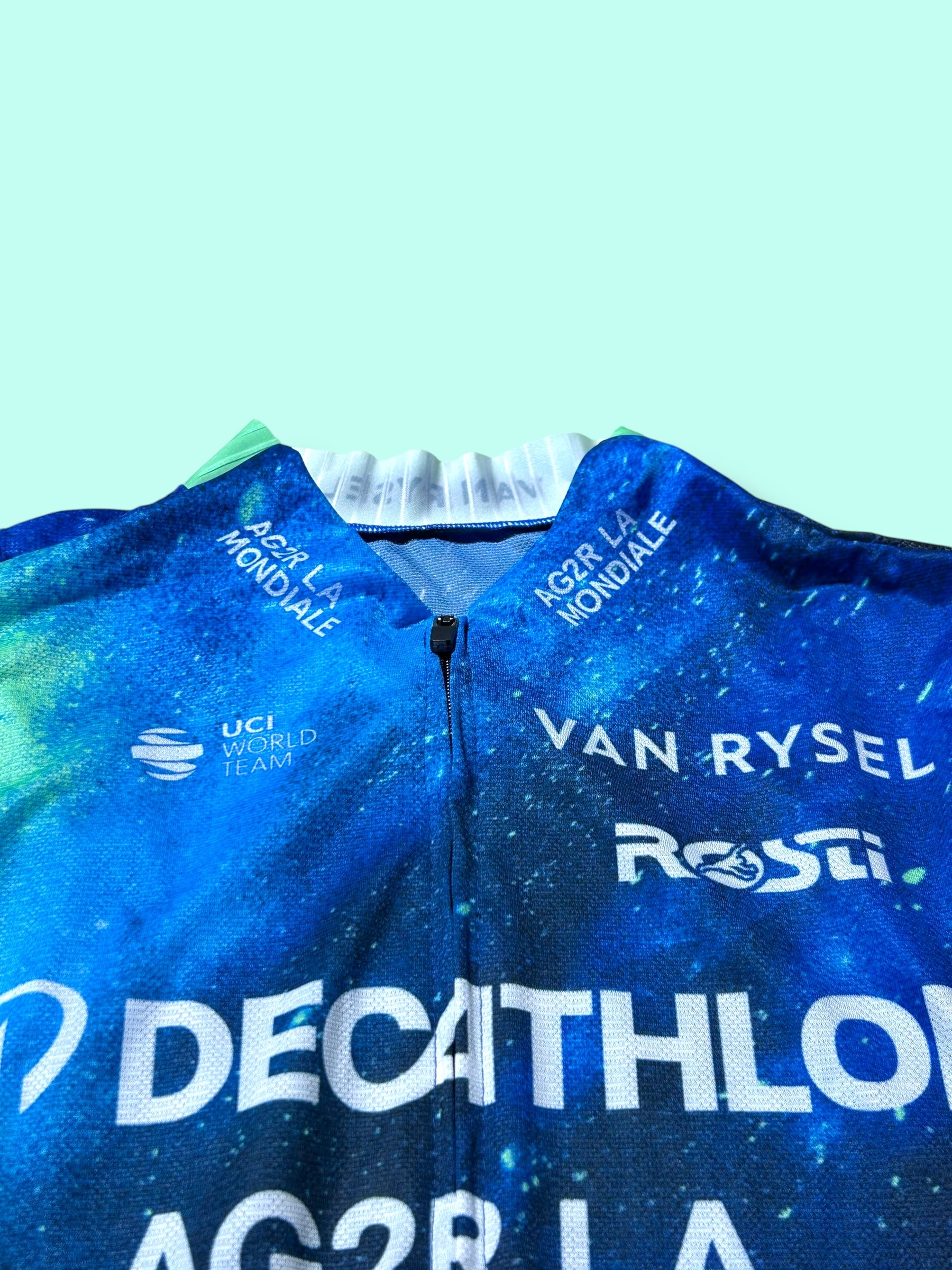 Aero Jersey WARBASSE Short Sleeve Racing Maillot   | Decathlon AG2R La Mondiale  | Rosti | Pro Cycling Kit