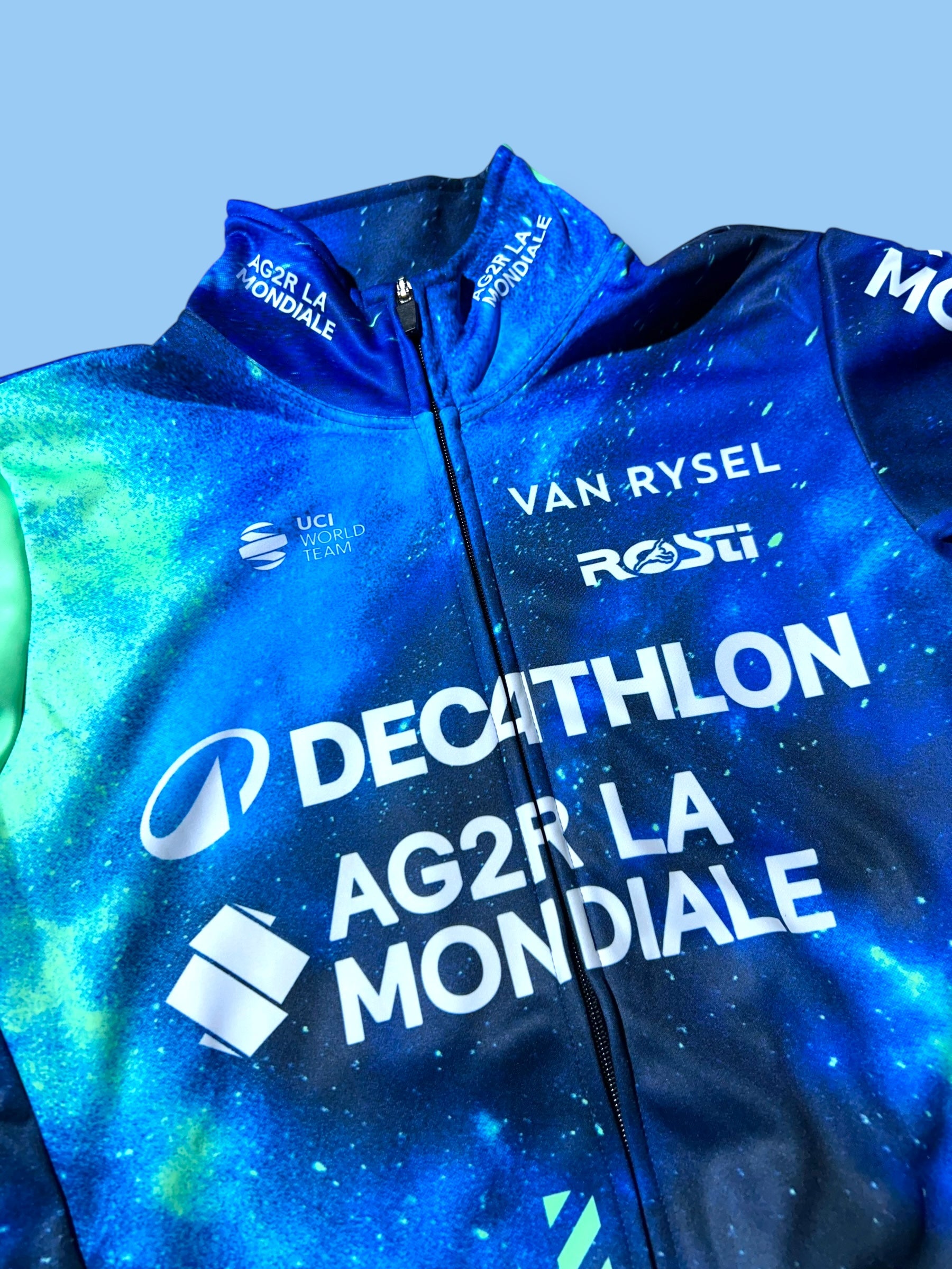 Winter Jacket Thermal Windproof Waterproof Long Sleeve Jersey|Decathlon AG2R La Mondiale|Rosti|Pro Cycling Kit