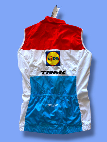 Wind Vest Luxembourg Champion Team-Issued Gilet | Santini | Lidl  Trek | Pro Cycling Kit