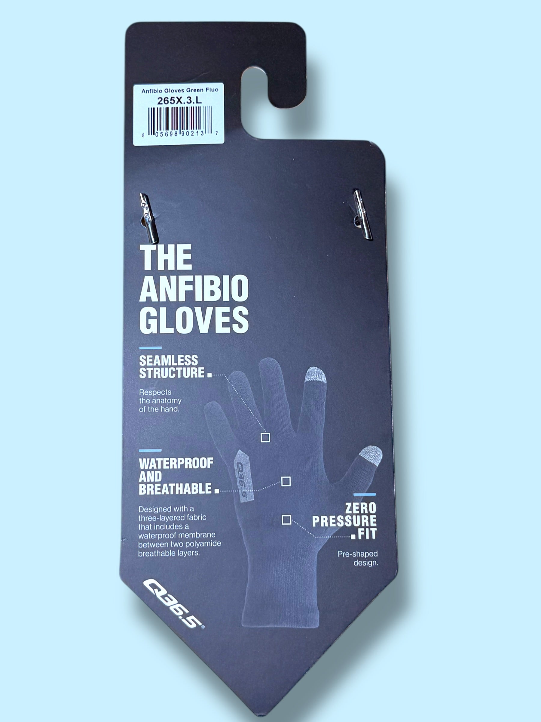 Amphibio Rain Gloves Waterproof Long finger |Q36.5|Cycling