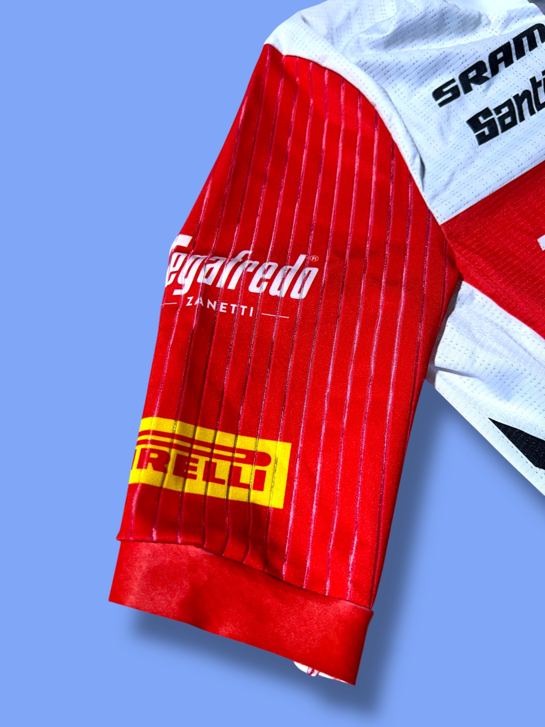 Aero Jersey Short Sleeve Lightweight Team Issued! | Santini | Trek Segafredo| Pro Cycling Kit