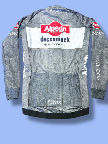Winter Long Sleeve Tour de a France jacket Thermal Windproof  | Alpecin Deceuninck Kalas| Pro Cycling Kit