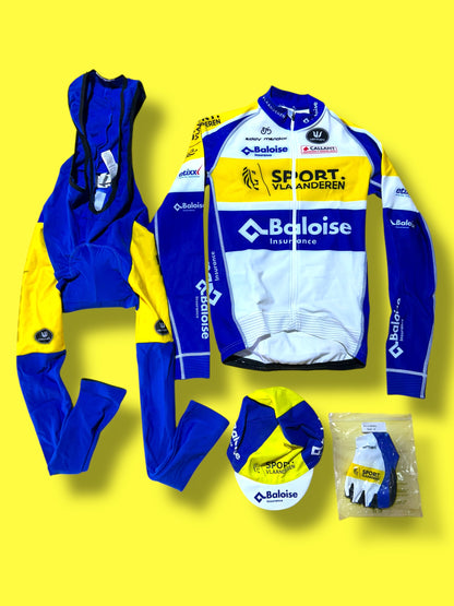 Winter Jersey, Bib tights, Cap and Mitts Bundle | Vermarc |  Flanders Baloise| Pro Cycling Kit