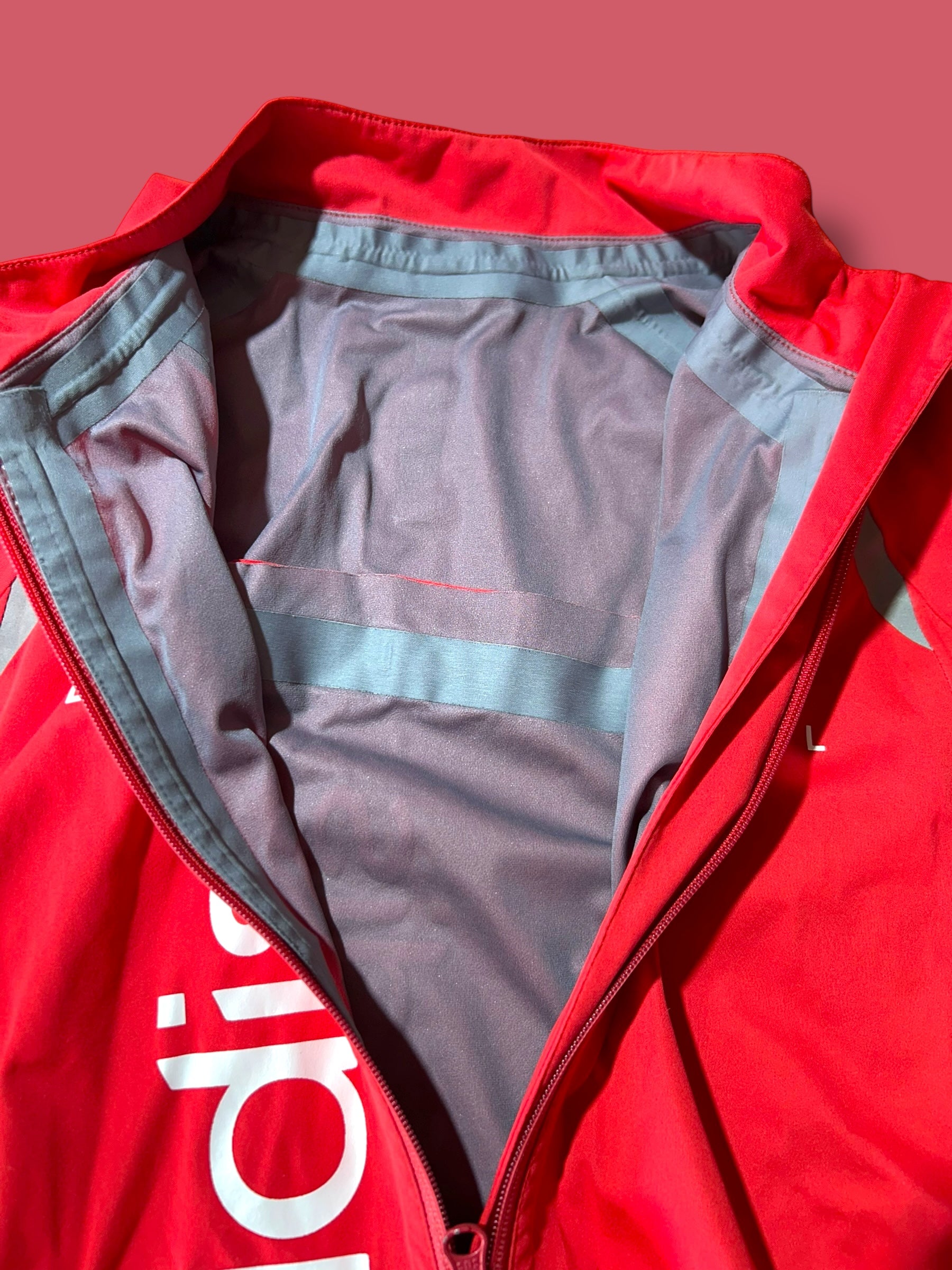 Thermal Rain Jacket Packable  Rider Issued Winter WIndstopper|  Van Rysel |  Cofidis| Pro Cycling Kit