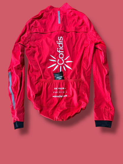 Thermal Rain Jacket Packable  Rider Issued Winter WIndstopper|  Van Rysel |  Cofidis| Pro Cycling Kit