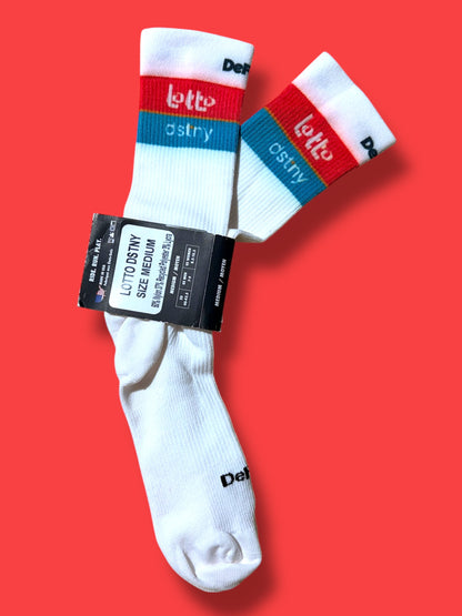 Race Socks Team Rider Issued |Lotto Soudal Vermarc| Pro Cycling Kit