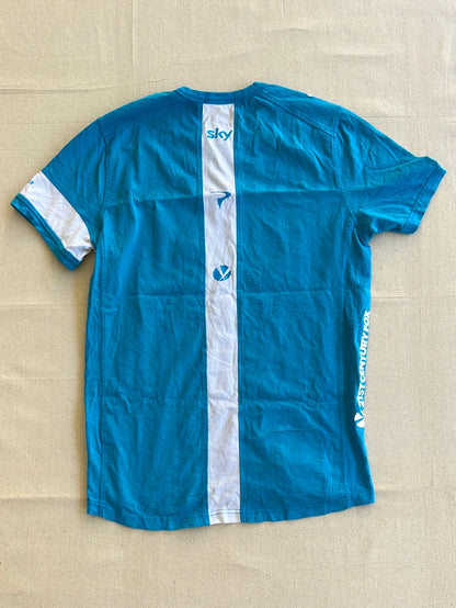 Casual T-Shirt Short Sleeve | Rapha | Team Sky | Pro Cycling Kit