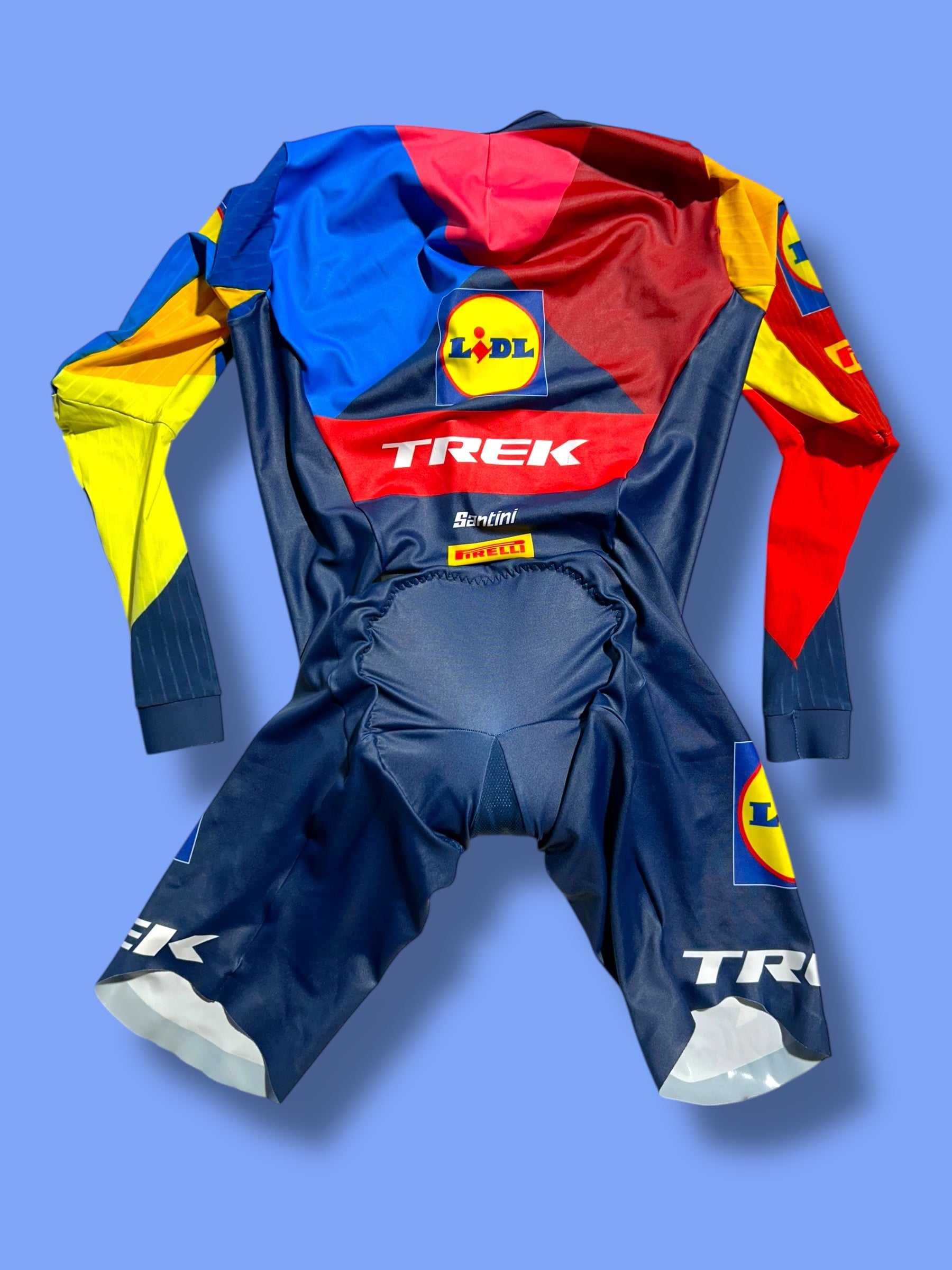 TT Suit Speedsuit Aerosuit Time Trial Triathlon Team Issued! | Santini | Lidl Trek | Pro Cycling Kit