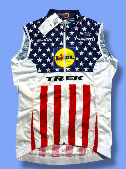 Wind Vest Team Issued Gilet USA National Champion | Santini | Lidl  Trek | Pro Cycling Kit