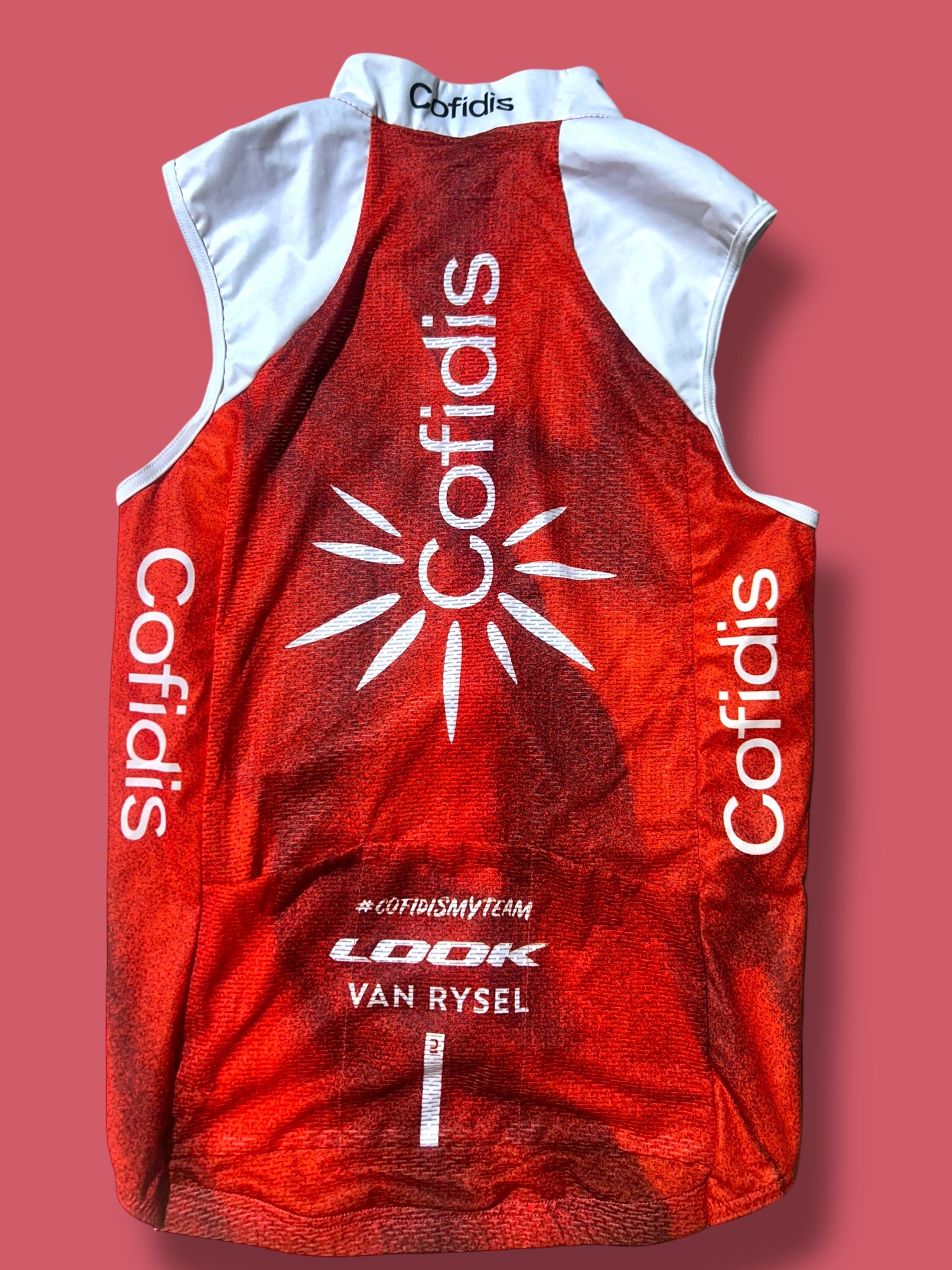Wind Vest Gilet Packable Rider Issued|  Mobel |  Cofidis| Pro Cycling Kit