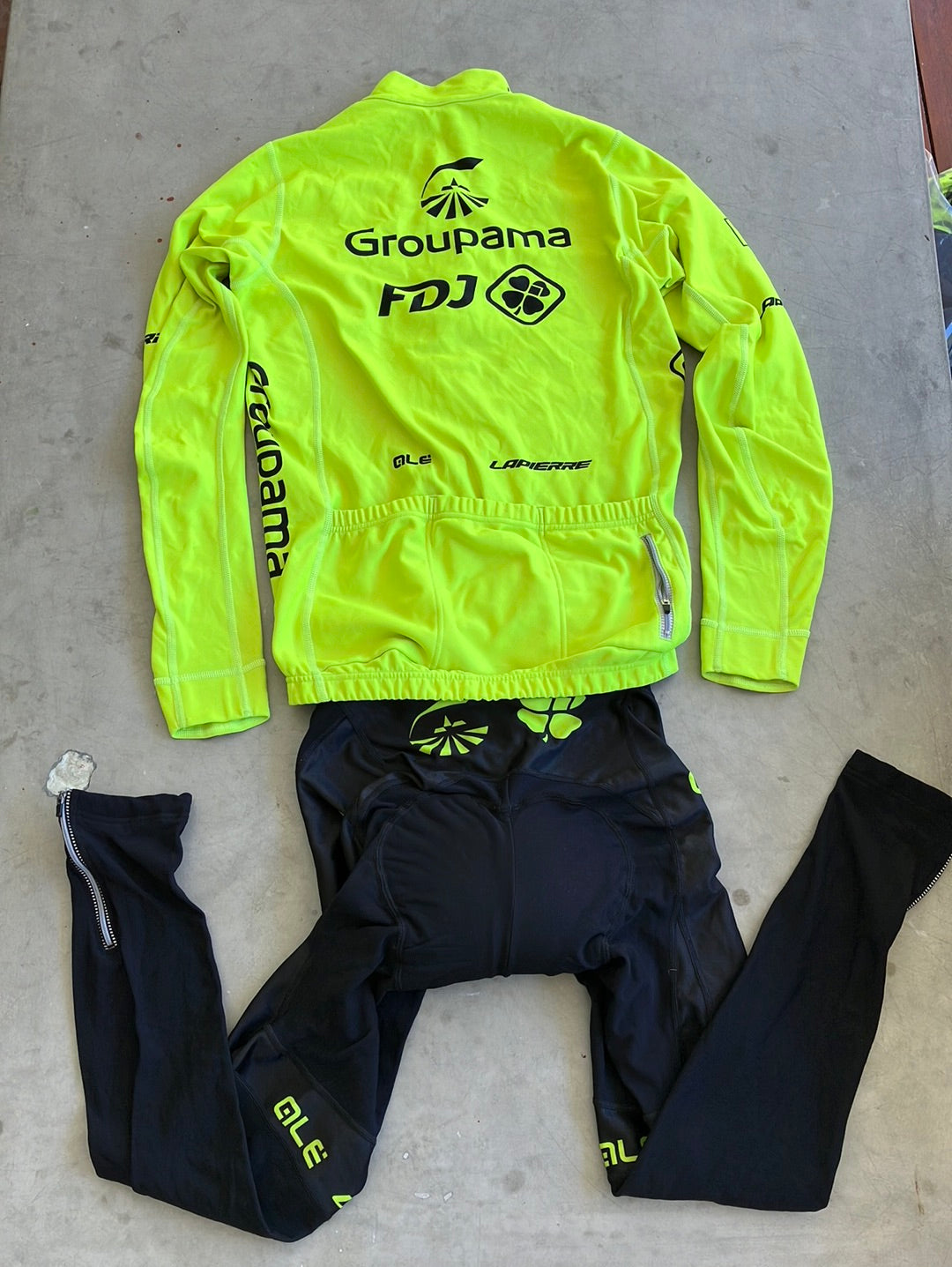 Thermal Jersey & Bib Tights Winter Bundle | Ale | Groupama Française des Jeux FDJ | Pro Team Cycling Kit