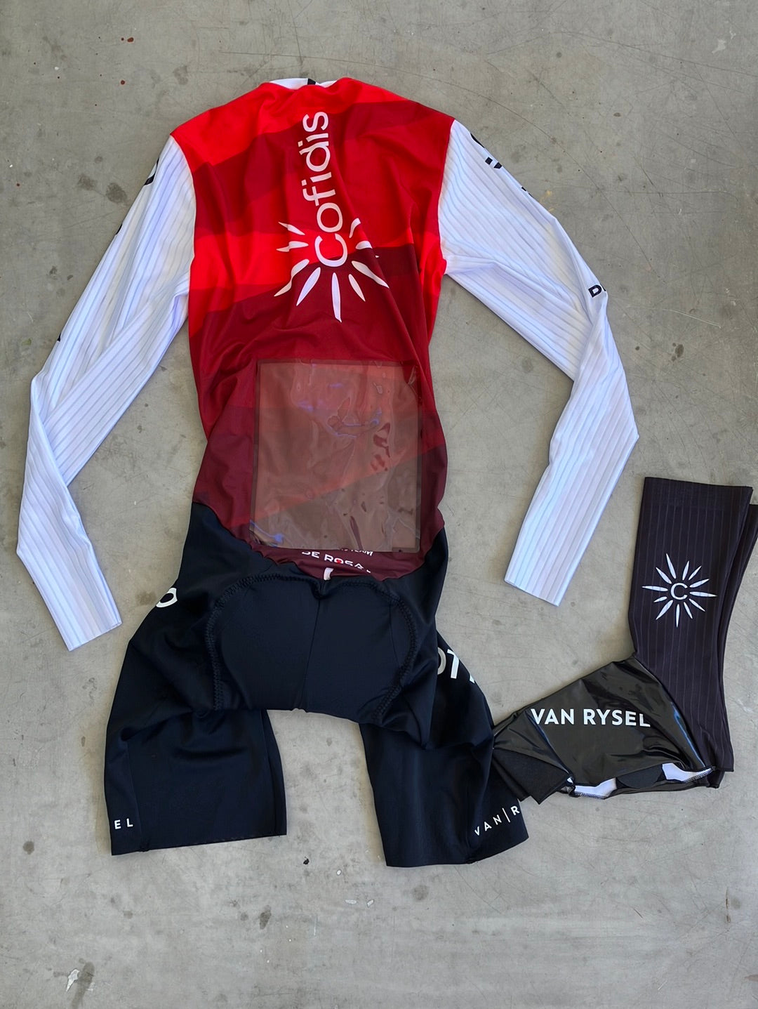 TT Bundle - TT Suit Long Sleeve & TT Shoe Covers | Van Rysel | Cofidis | Pro-Issued Cycling Kit