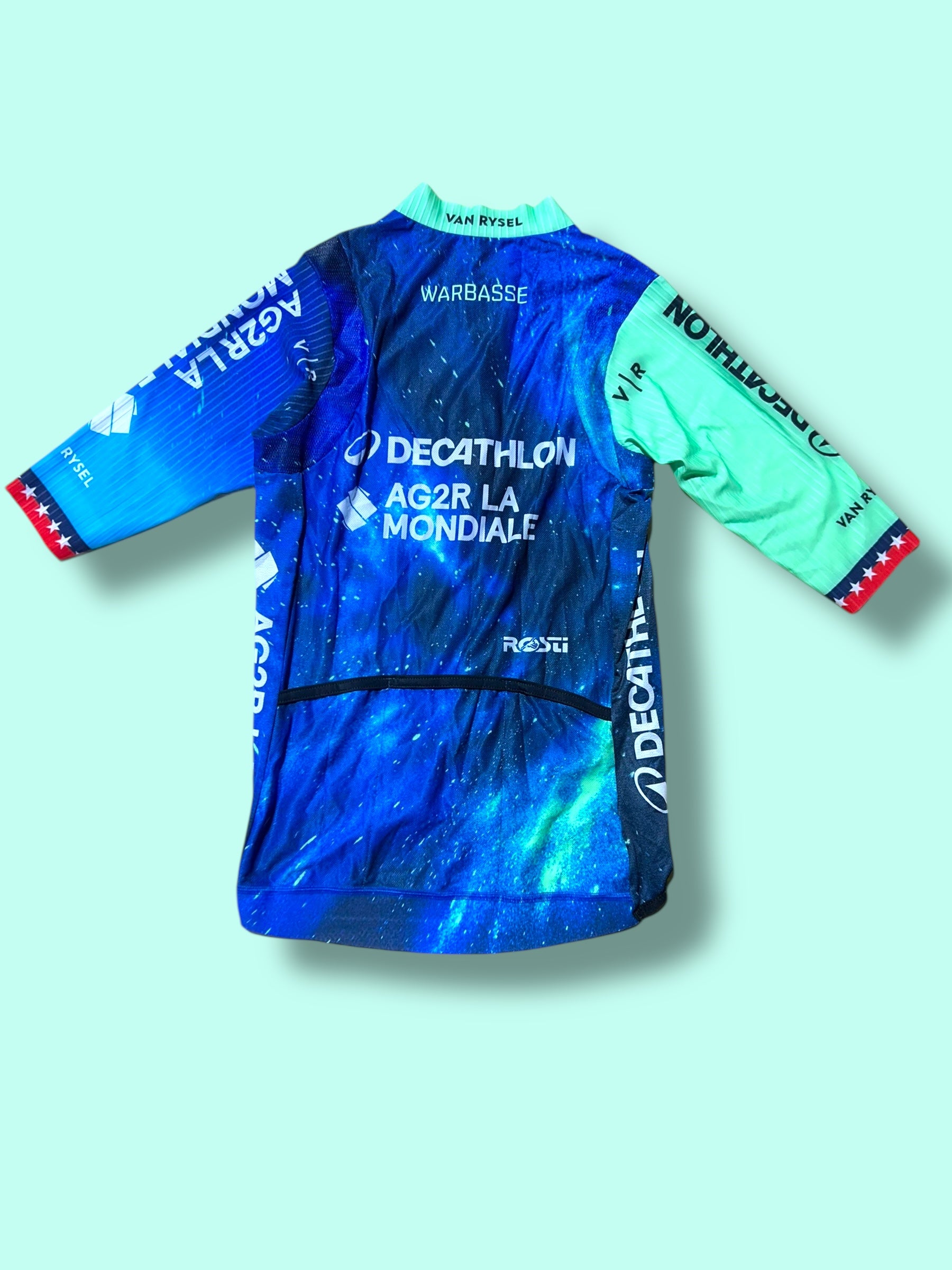 Aero Jersey WARBASSE USA Short Sleeve Racing Maillot   | Decathlon AG2R La Mondiale  | Rosti | Pro Cycling Kit