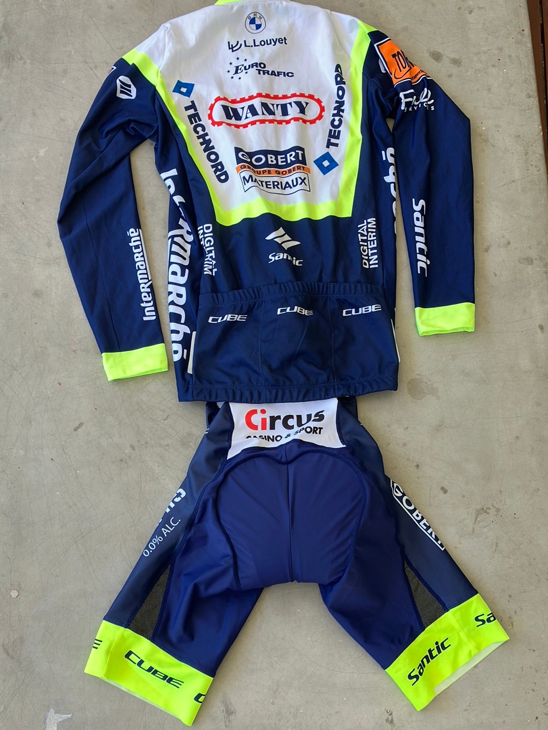 Long Sleeve Thermal Jersey and Bib Short - Rider issued bundle  |Santic | Intermarche Wanty Gobert |Pro Cycling Ki
