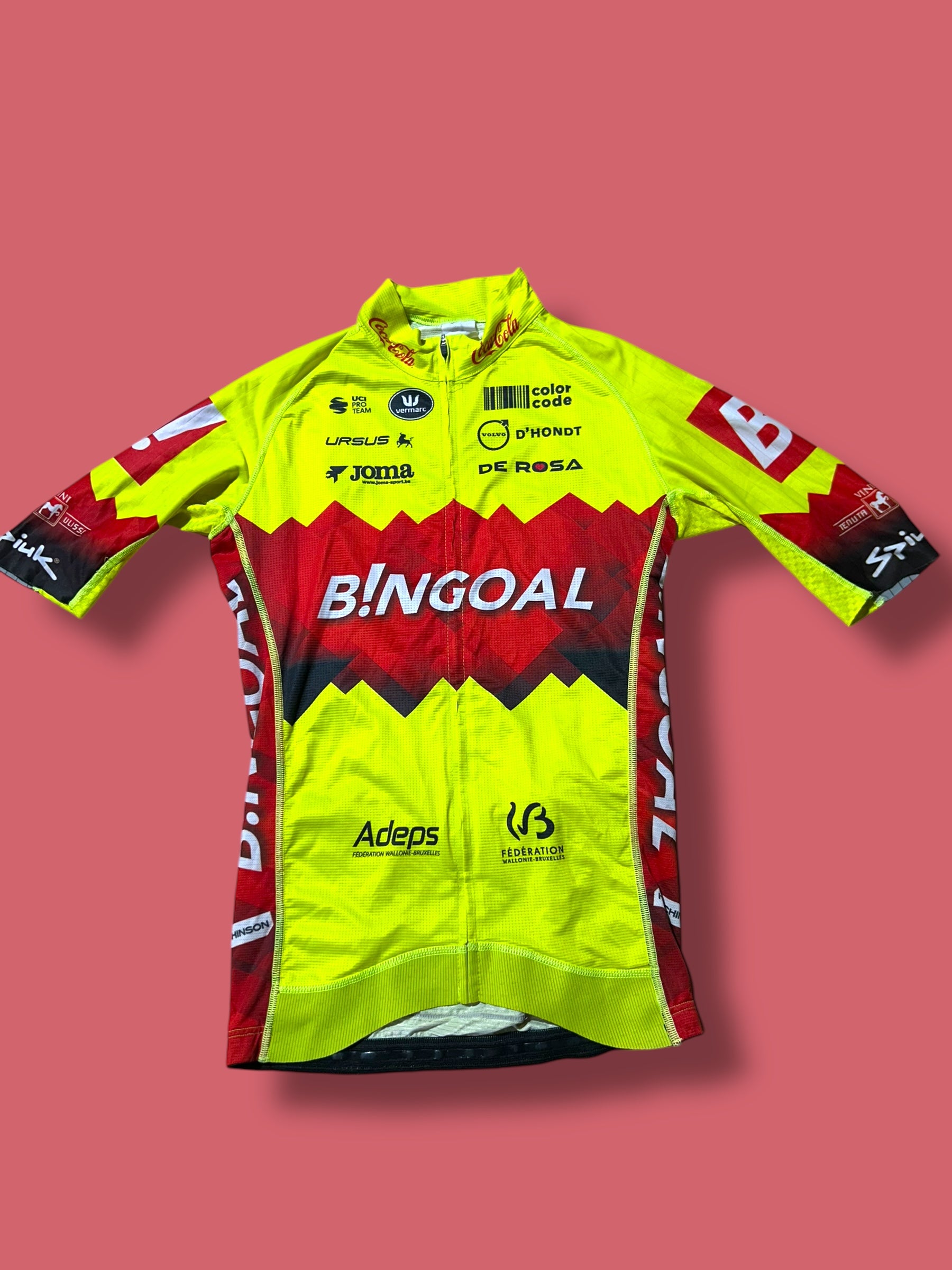 Aero Jersey Team Rider Issued| Bingoal Vermarc| Pro Cycling Kit