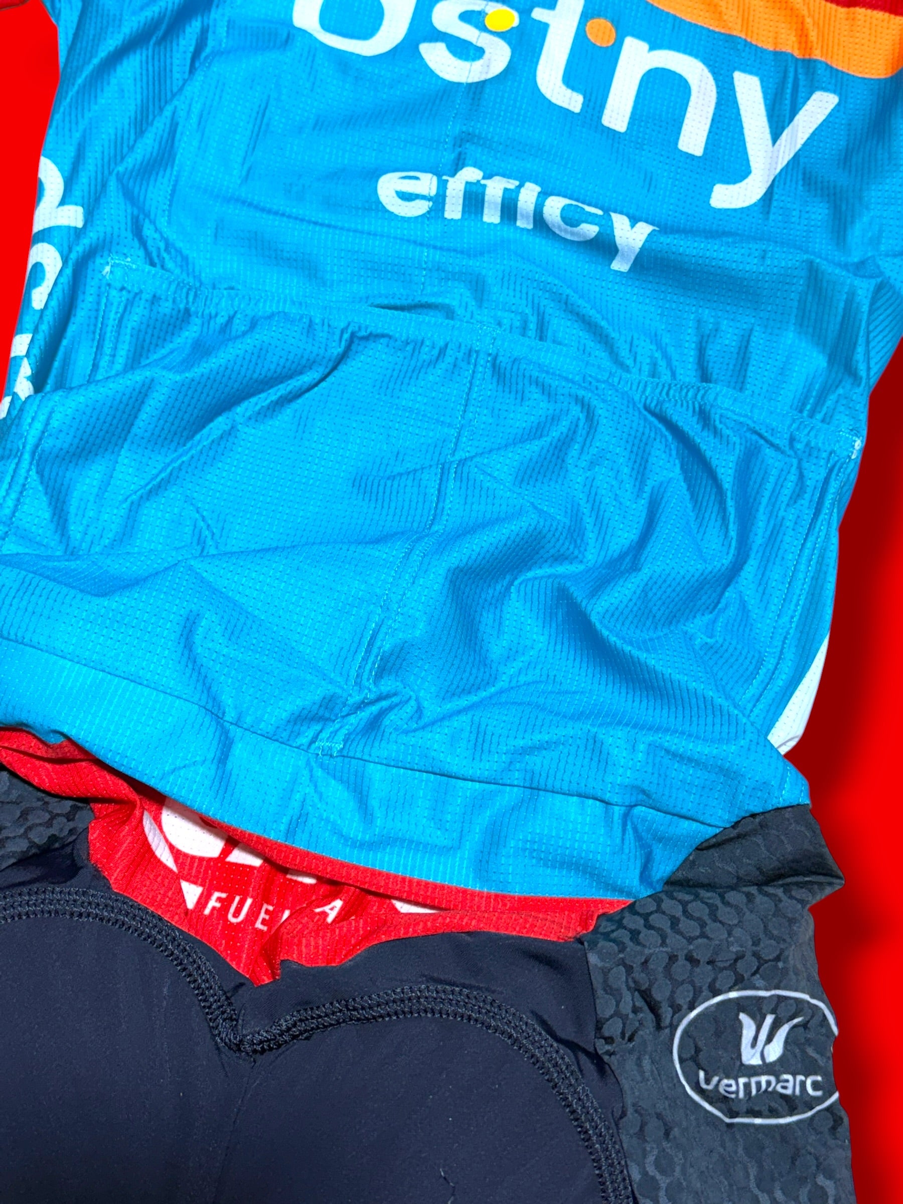 Summer lightweight  aerosuit Roadsuit Team Rider Issued |Lotto DSTNY Vermarc| Pro Cycling Kit