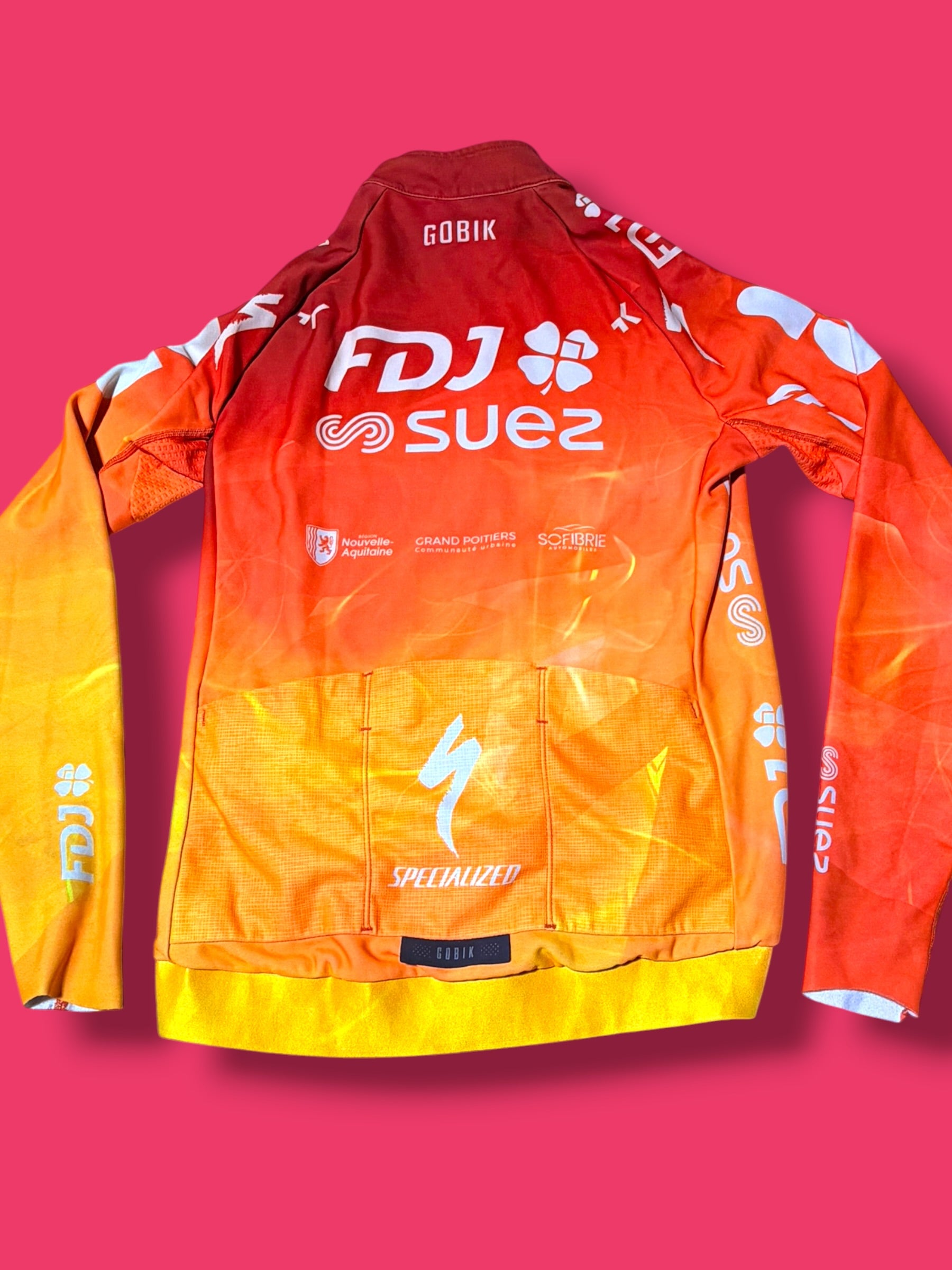 Thermal Long Sleeve Jersey Winter  Hyder Womens|FDJ Suez |Gobik Pro Cycling Kit
