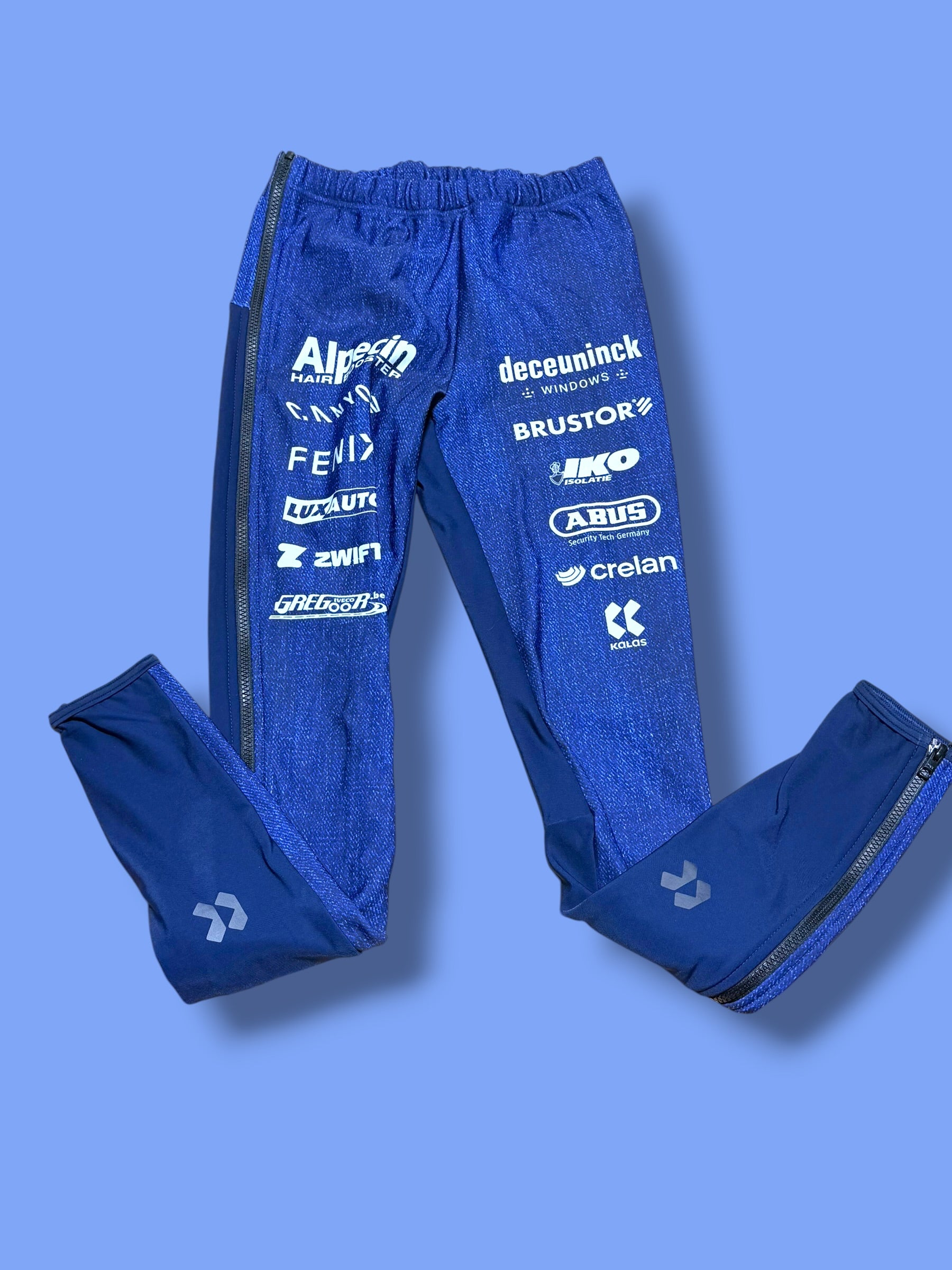 Track Pants Tracksuit  Warmers Cyclocross Rider Race Issued  | Alpecin Deceuninck Kalas| Pro Cycling Kit